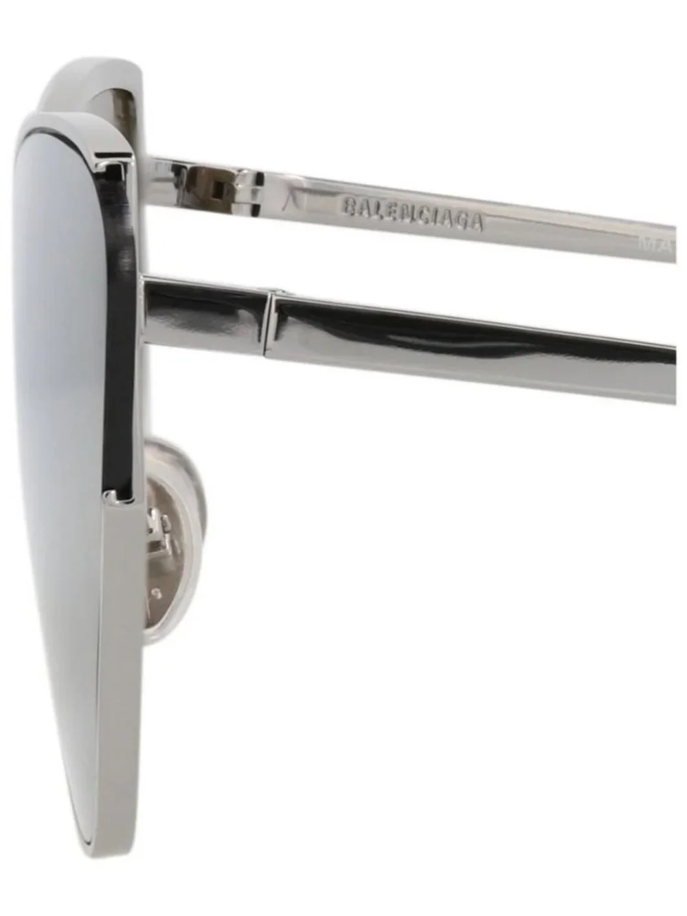 New Balenciaga Womens Cat Eye Ruthenium Ruthenium Bronze Fashion Designer Sungla
